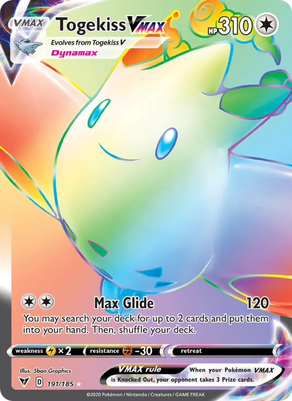 Togekiss VMAX — Vivid Voltage #191 (Pokémon TCG card)