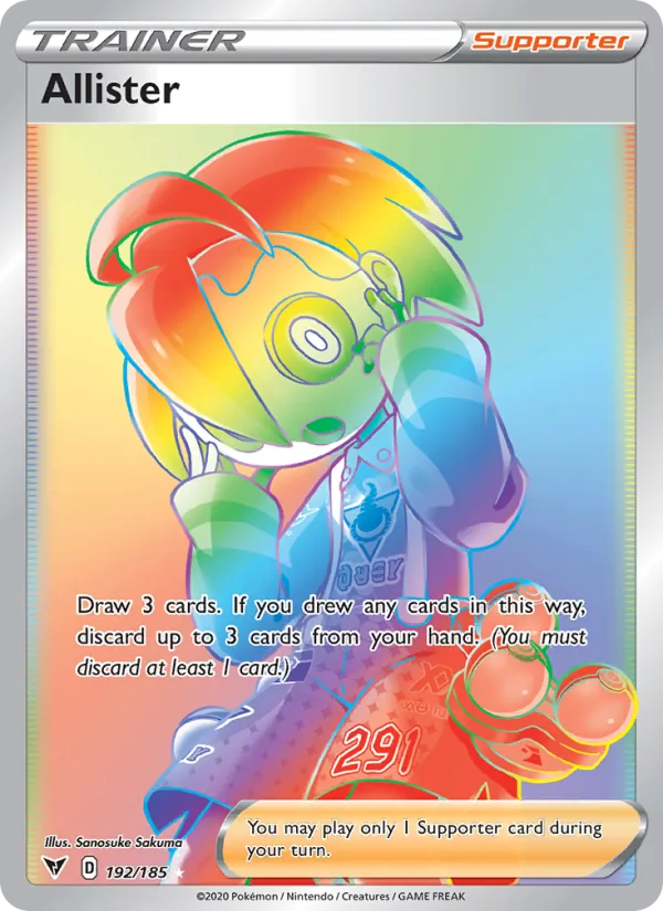 Allister — Vivid Voltage #192 (Pokémon TCG card)