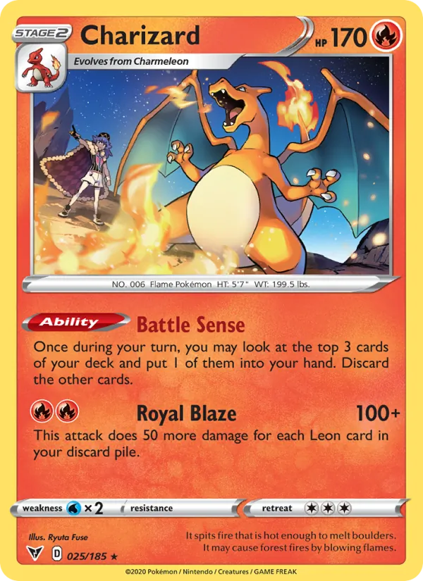 Charizard — Vivid Voltage #25 (Pokémon TCG card)