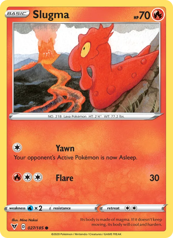 Slugma — Vivid Voltage #27 (Pokémon TCG card)