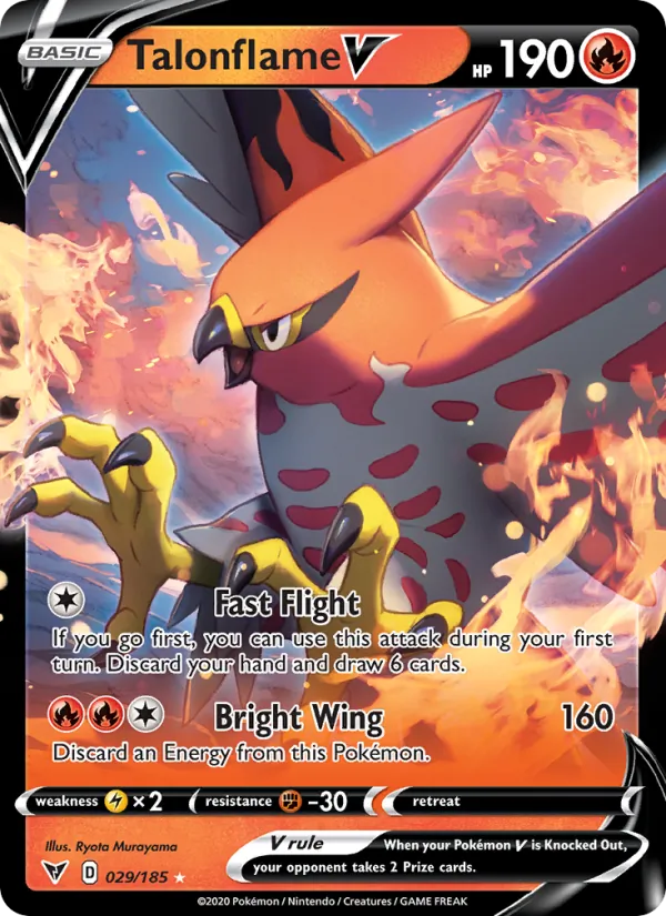 Talonflame V — Vivid Voltage #29 (Pokémon TCG card)