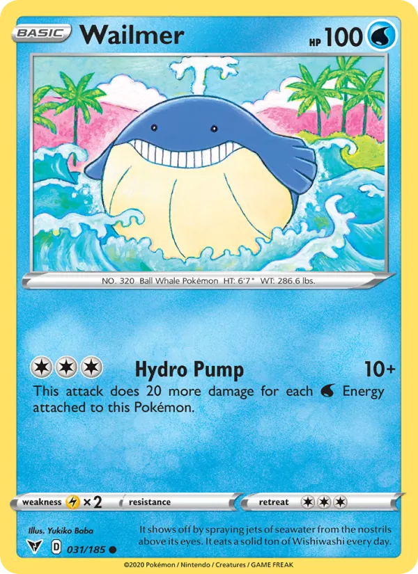 Wailmer — Vivid Voltage #31 (Pokémon TCG card)