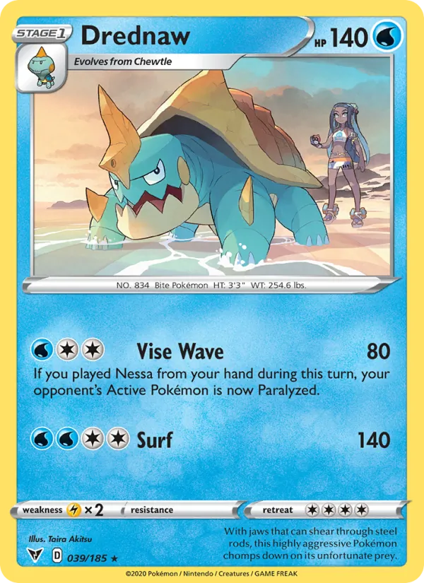 Drednaw — Vivid Voltage #39 (Pokémon TCG card)