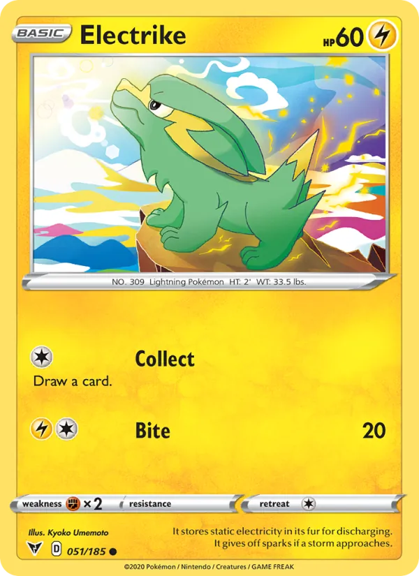 Electrike — Vivid Voltage #51 (Pokémon TCG card)