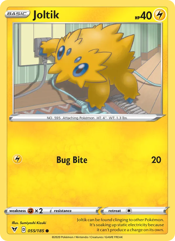 Joltik — Vivid Voltage #55 (Pokémon TCG card)