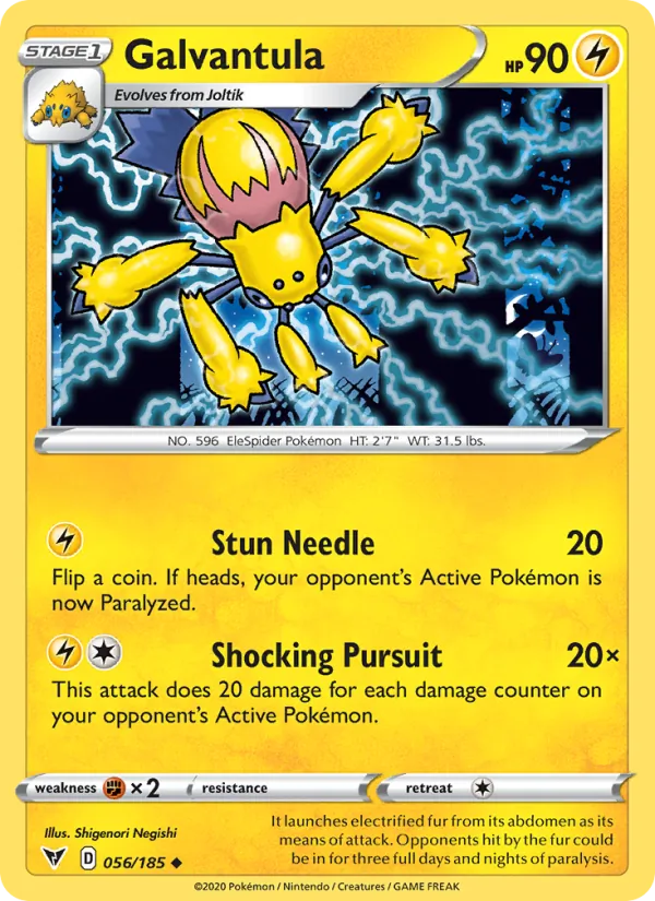 Galvantula — Vivid Voltage #56 (Pokémon TCG card)