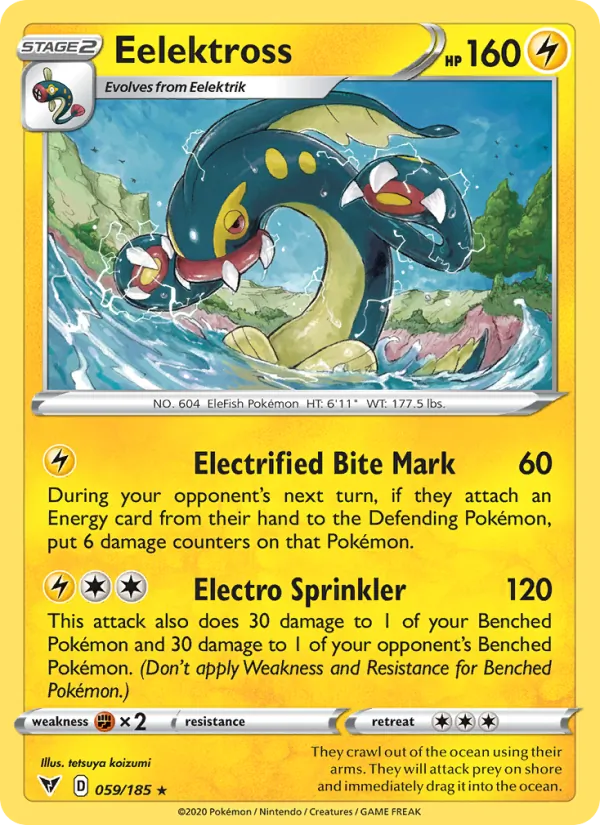 Eelektross — Vivid Voltage #59 (Pokémon TCG card)