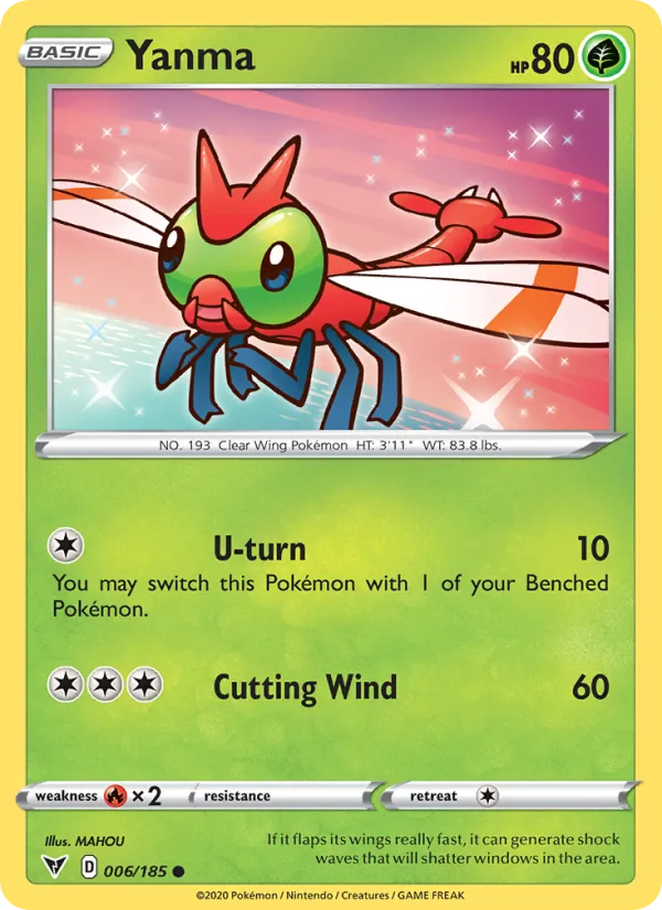 Yanma — Vivid Voltage #6 (Pokémon TCG card)