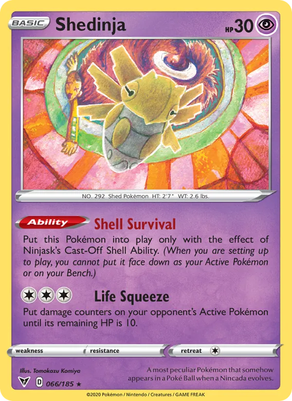 Shedinja — Vivid Voltage #66 (Pokémon TCG card)