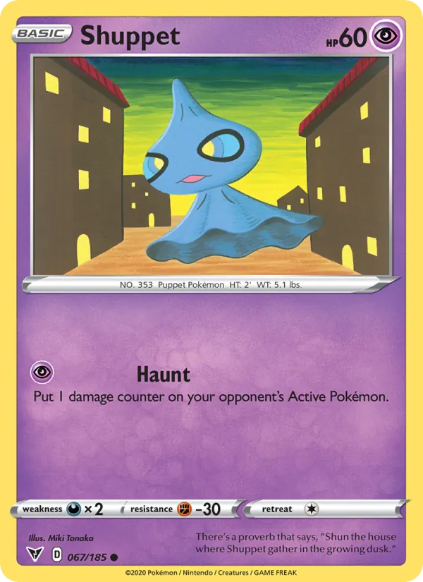 Shuppet — Vivid Voltage #67 (Pokémon TCG card)