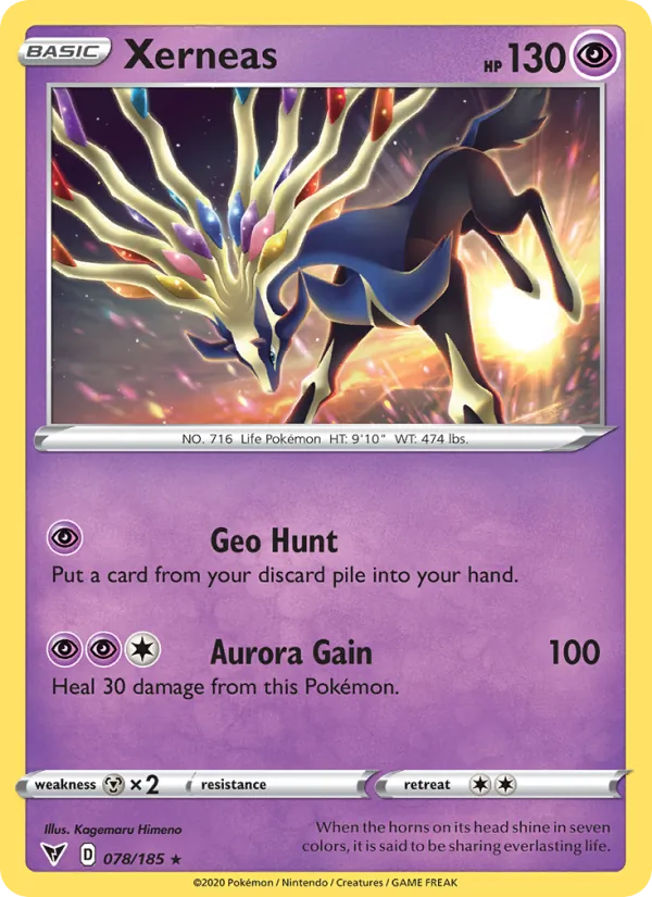 Xerneas — Vivid Voltage #78 (Pokémon TCG card)