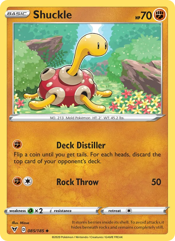 Shuckle — Vivid Voltage #85 (Pokémon TCG card)