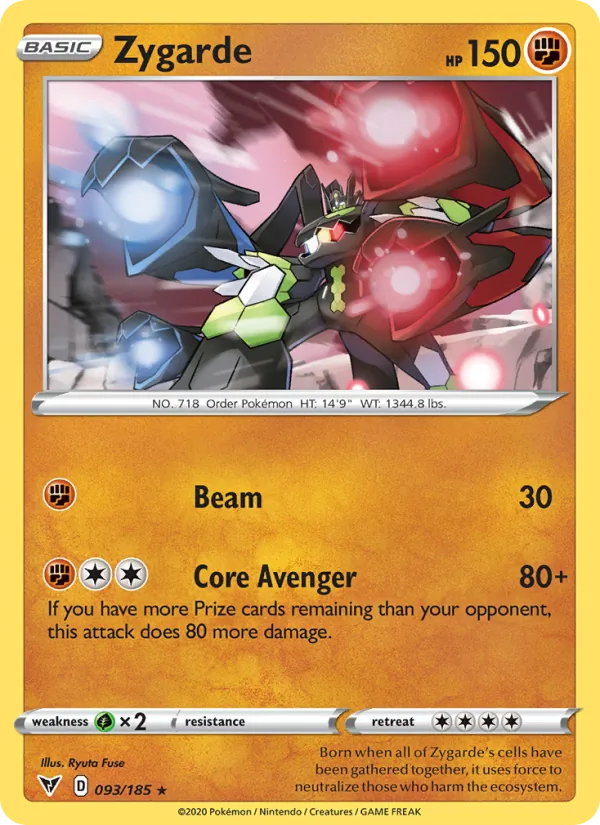 Zygarde — Vivid Voltage #93 (Pokémon TCG card)