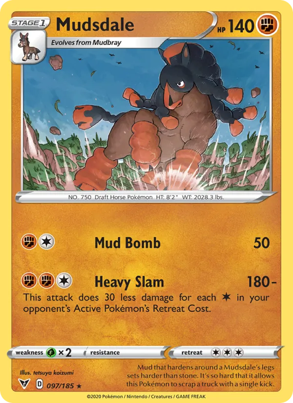 Mudsdale — Vivid Voltage #97 (Pokémon TCG card)