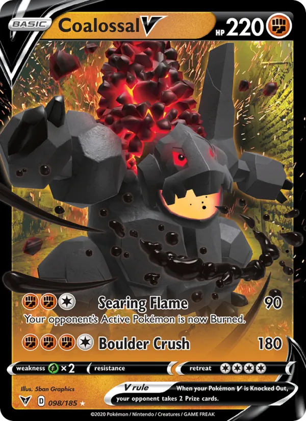 Coalossal V — Vivid Voltage #98 (Pokémon TCG card)