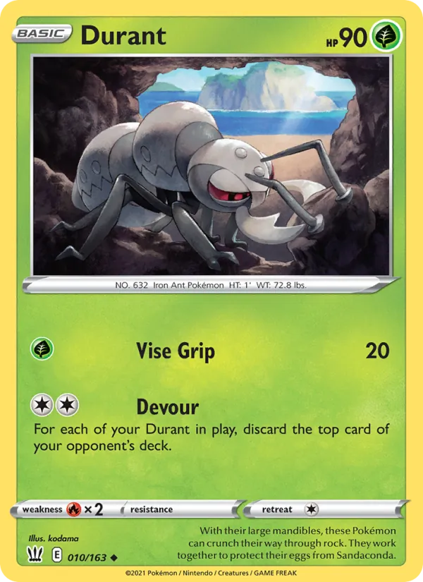 Durant — Battle Styles #10 (Pokémon TCG card)