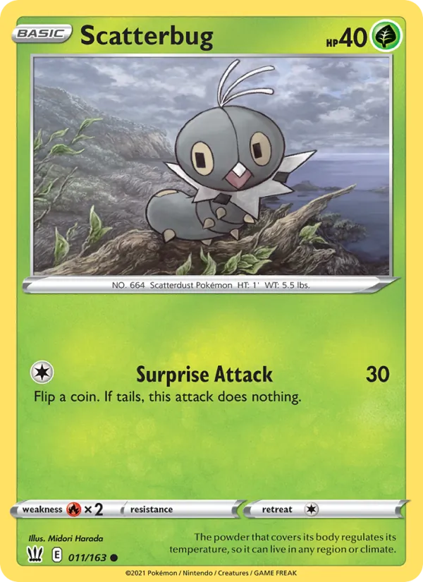 Scatterbug — Battle Styles #11 (Pokémon TCG card)