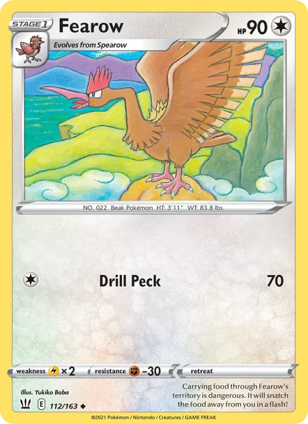 Fearow — Battle Styles #112 (Pokémon TCG card)