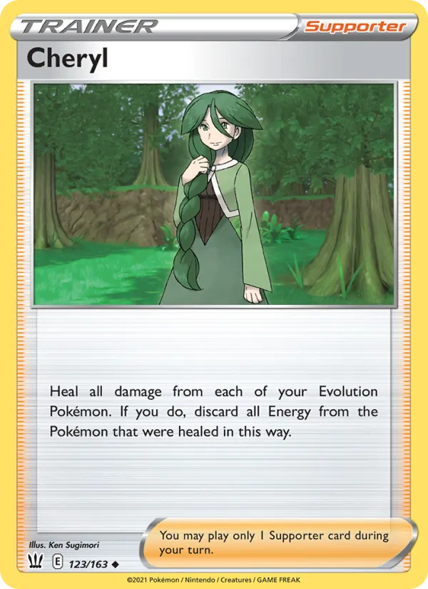 Cheryl — Battle Styles #123 (Pokémon TCG card)