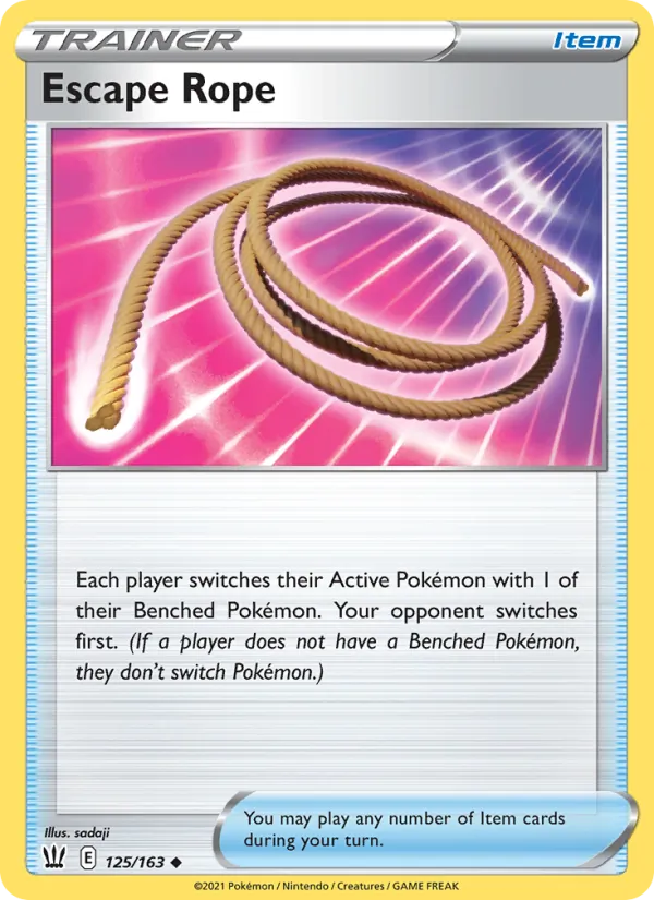 Escape Rope — Battle Styles #125 (Pokémon TCG card)