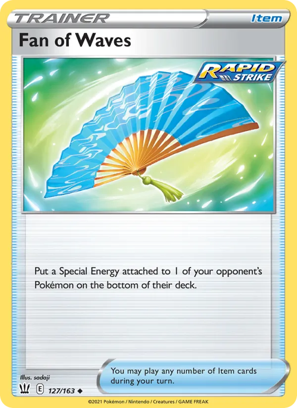 Fan of Waves — Battle Styles #127 (Pokémon TCG card)