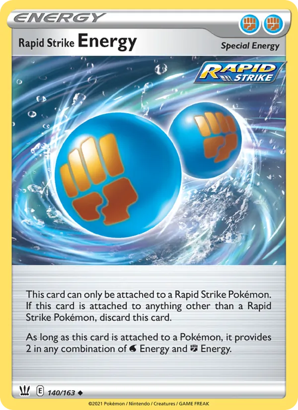 Rapid Strike Energy — Battle Styles #140 (Pokémon TCG card)