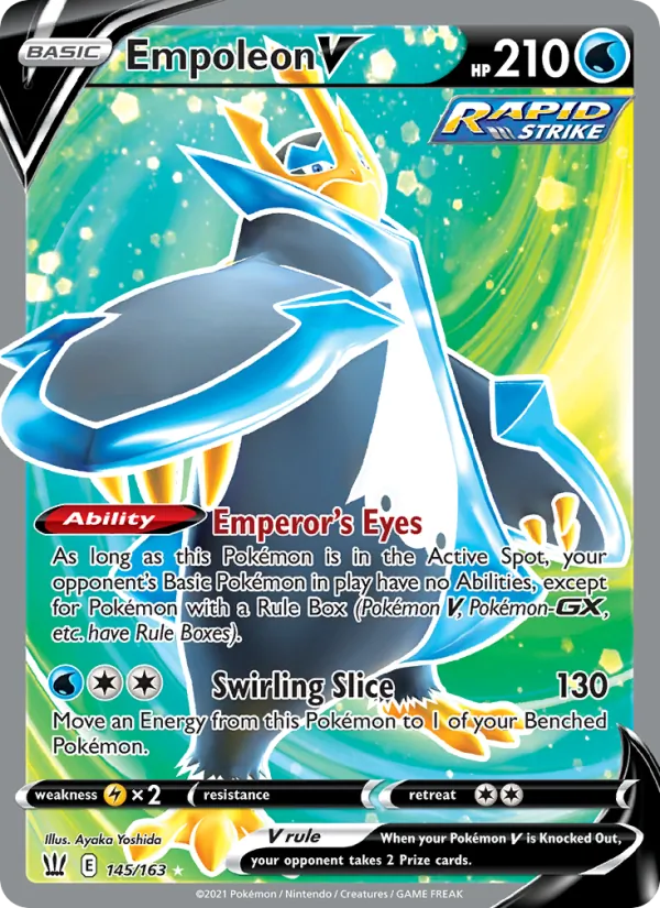 Empoleon V — Battle Styles #145 (Pokémon TCG card)