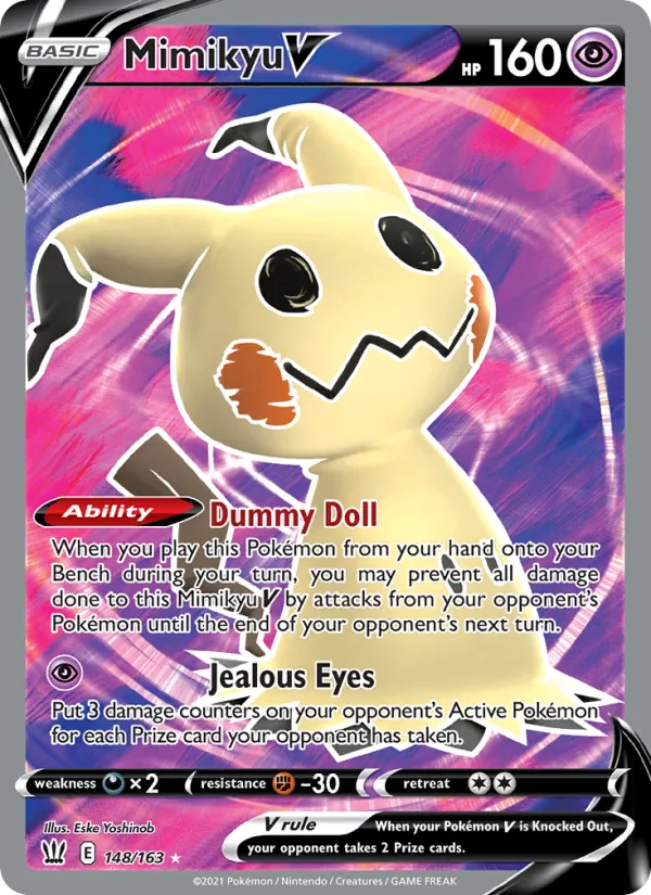 Mimikyu V — Battle Styles #148 (Pokémon TCG card)