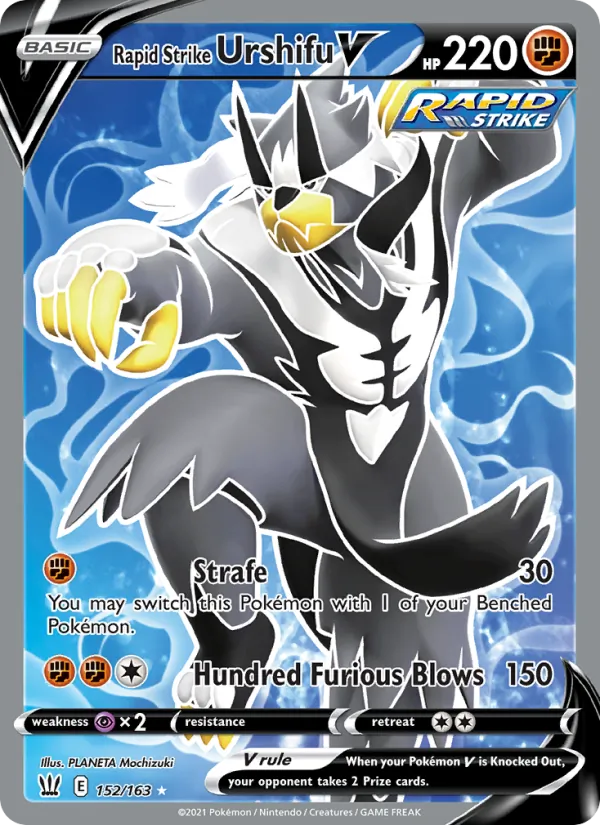 Rapid Strike Urshifu V — Battle Styles #152 (Pokémon TCG card)
