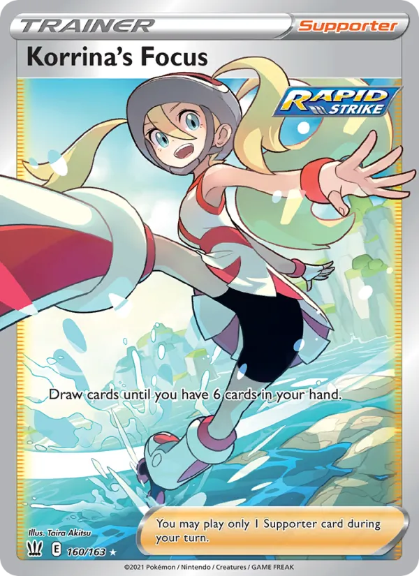 Korrina's Focus — Battle Styles #160 (Pokémon TCG card)