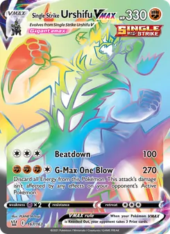Single Strike Urshifu VMAX (Battle Styles #167)