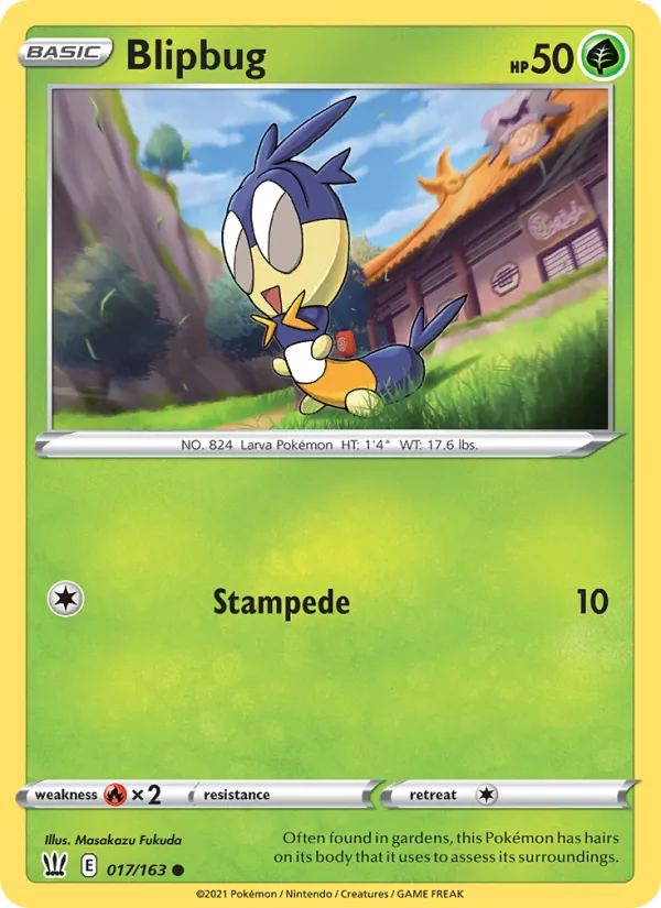 Blipbug — Battle Styles #17 (Pokémon TCG card)