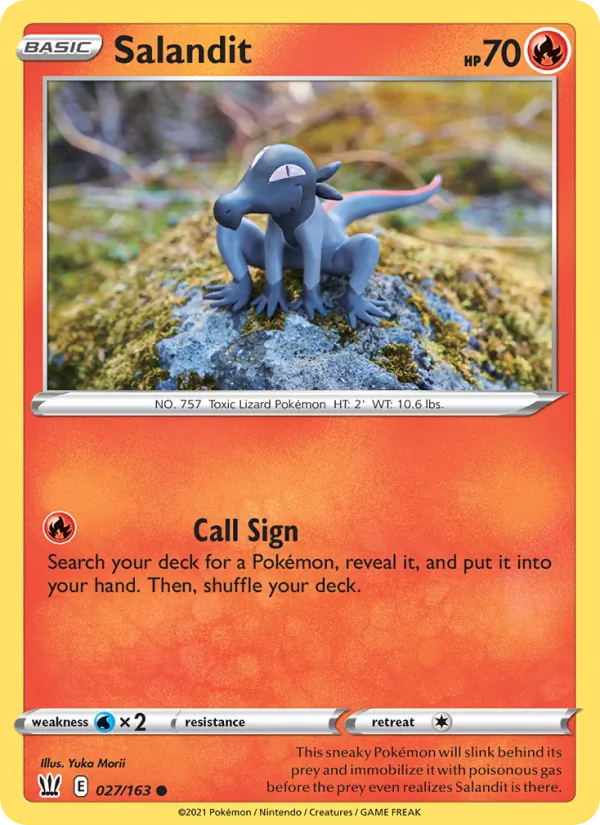 Salandit — Battle Styles #27 (Pokémon TCG card)