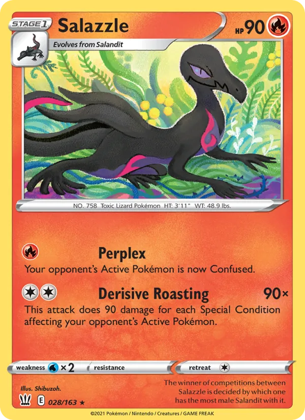 Salazzle — Battle Styles #28 (Pokémon TCG card)