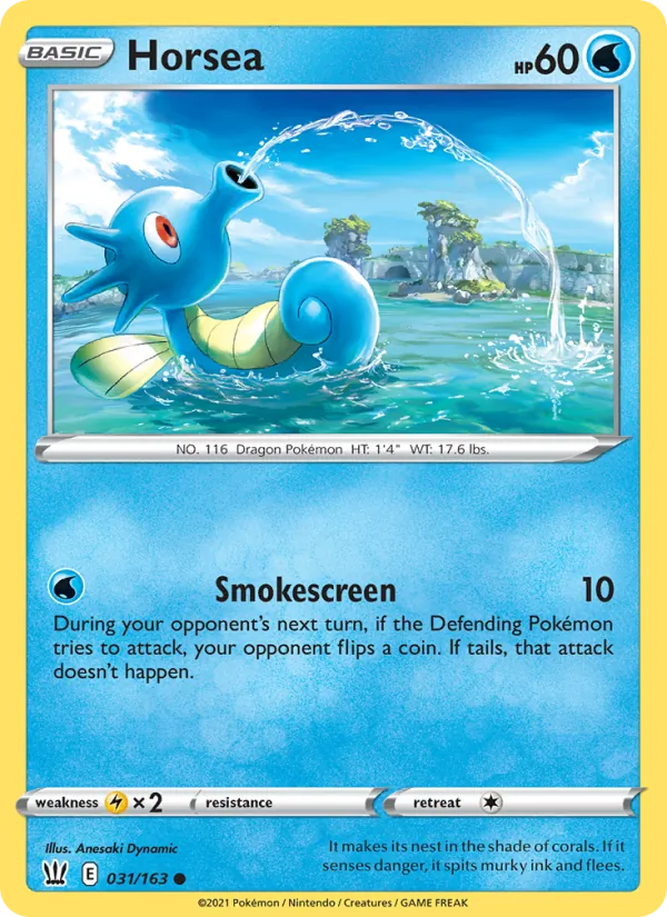 Horsea — Battle Styles #31 (Pokémon TCG card)