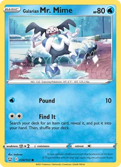 Galarian Mr. Mime (Battle Styles #34)