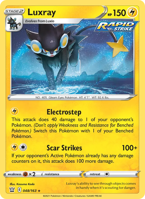 Luxray — Battle Styles #48 (Pokémon TCG card)