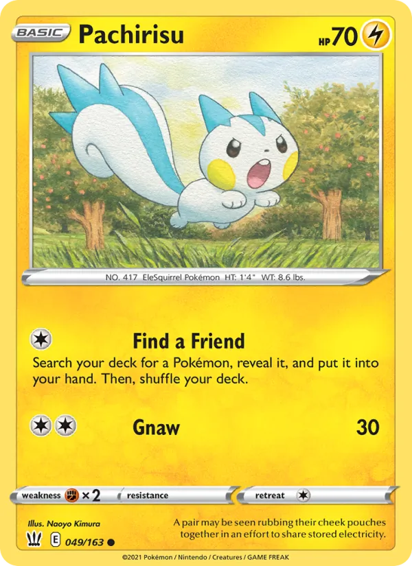 Pachirisu — Battle Styles #49 (Pokémon TCG card)