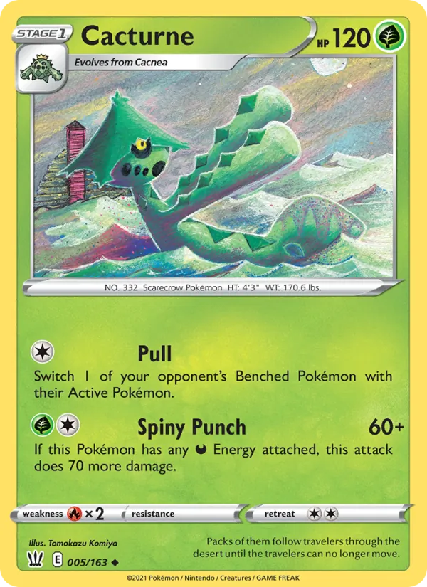 Cacturne — Battle Styles #5 (Pokémon TCG card)