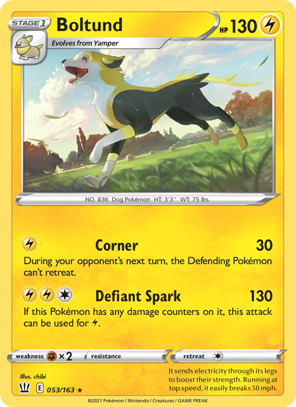 Boltund — Battle Styles #53 (Pokémon TCG card)