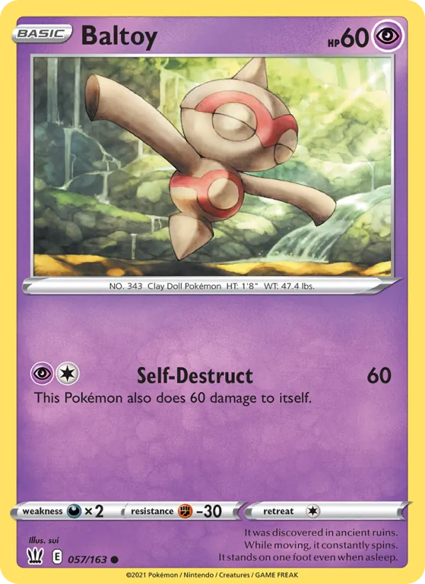 Baltoy — Battle Styles #57 (Pokémon TCG card)