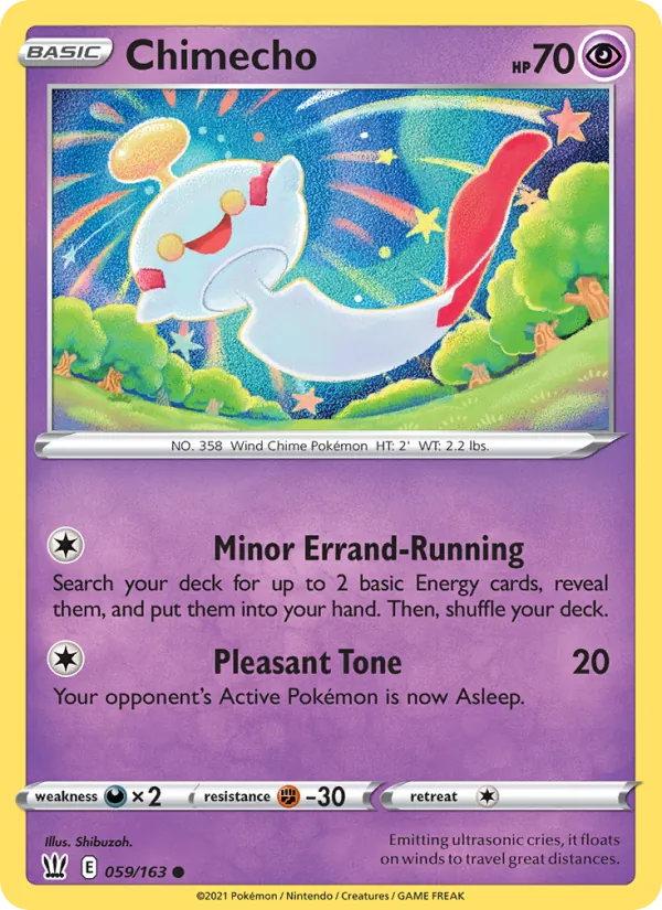 Chimecho — Battle Styles #59 (Pokémon TCG card)