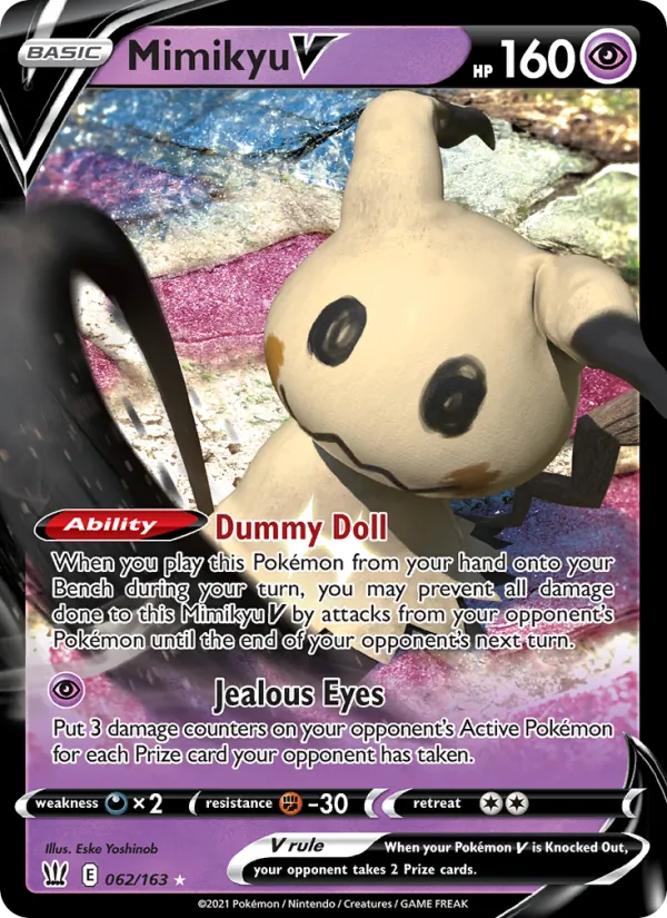 Mimikyu V — Battle Styles #62 (Pokémon TCG card)