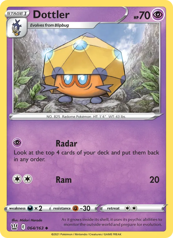 Dottler — Battle Styles #64 (Pokémon TCG card)