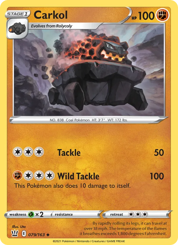Carkol — Battle Styles #79 (Pokémon TCG card)
