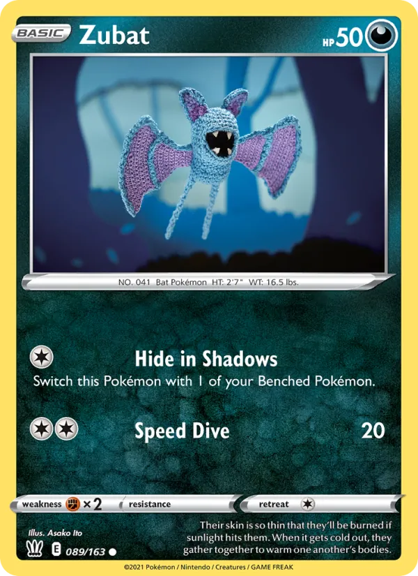 Zubat — Battle Styles #89 (Pokémon TCG card)