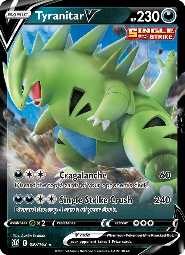 Tyranitar V — Battle Styles #97 (Pokémon TCG card)