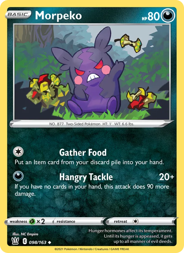 Morpeko — Battle Styles #98 (Pokémon TCG card)