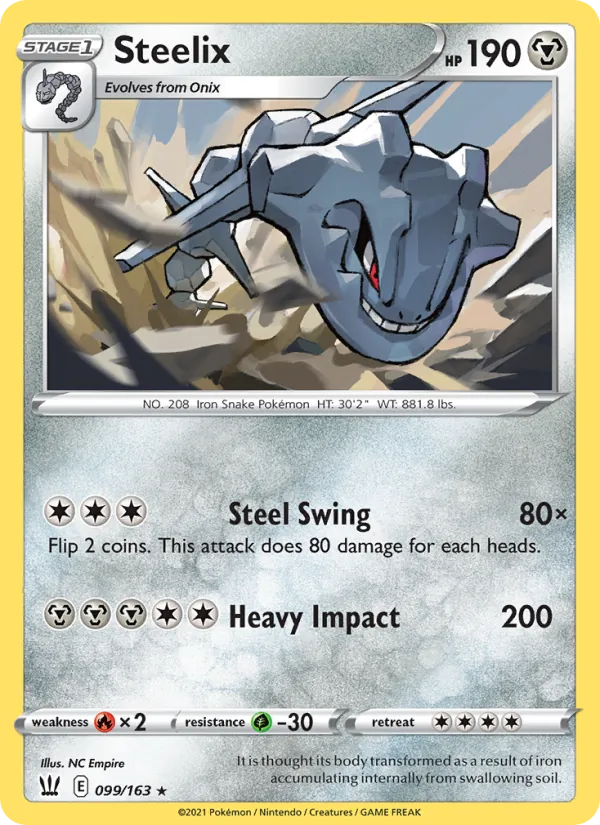 Steelix — Battle Styles #99 (Pokémon TCG card)