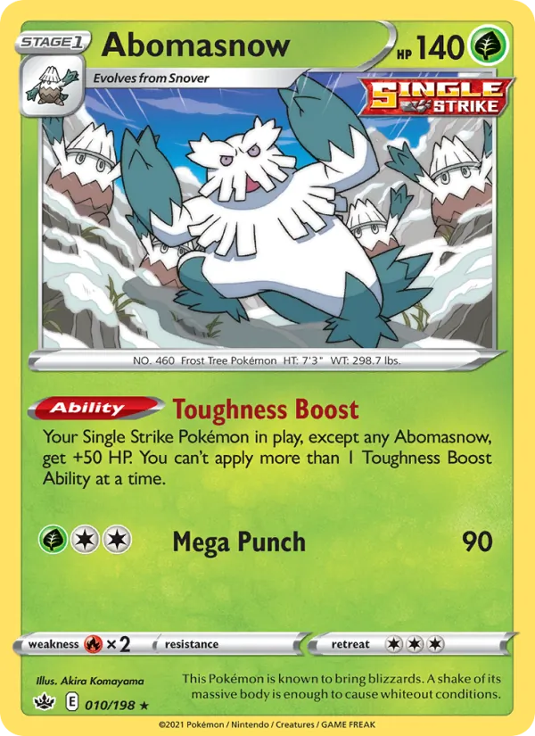 Abomasnow — Chilling Reign #10 (Pokémon TCG card)